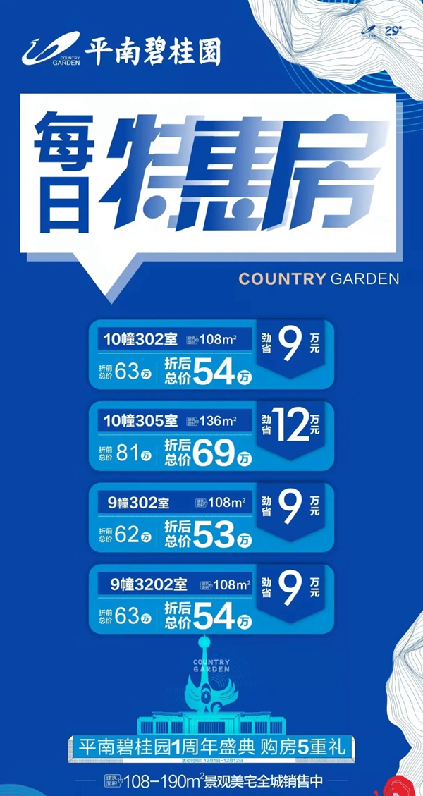 平南碧桂园海报图