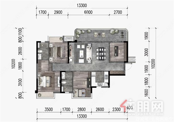 115㎡户型图