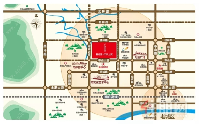 碧桂园·中央上城区位图