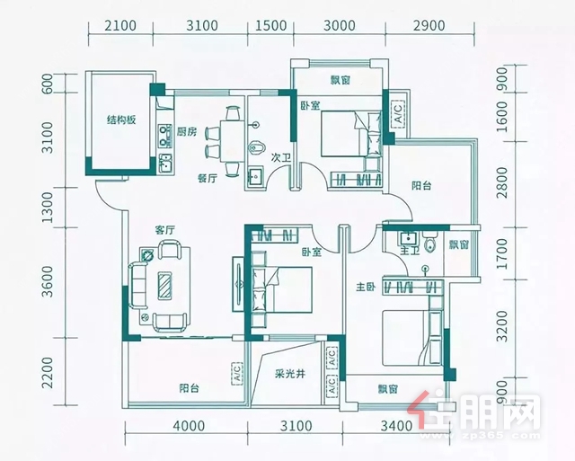 盛邦中山郡户型图