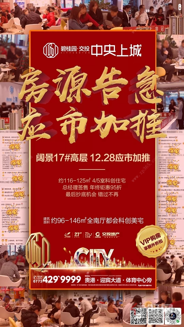 碧桂园·中央上城宣传海报