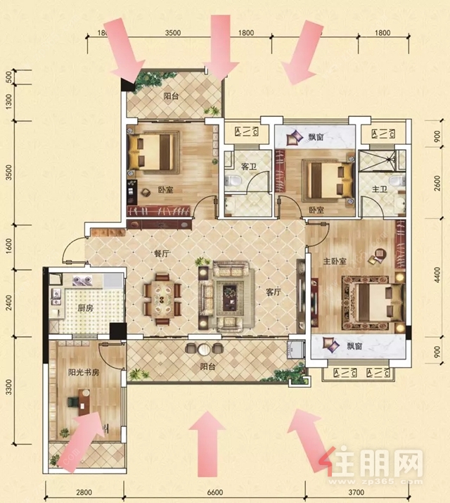 龙凤江城户型图