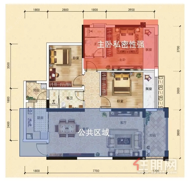 龙凤江城户型图