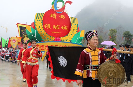 "靖哥哥"黄日华空降靖西绣球城 助阵首届壮族旅游文化节