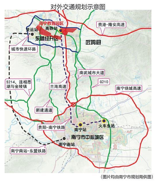 另一方方面,南宁新规划的轻轨线——武鸣线【定罗站】紧邻