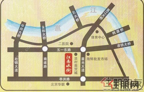 江南水街交通区位图