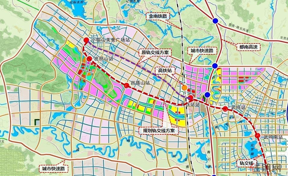 同时东盟经开区依托地铁2号线延长线(规划中)及高铁北站接驳优势