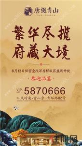 唐樾青山叠院洋房样板区8月12日盛装开放