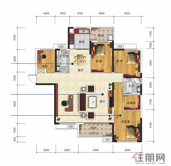 保利爱琴海6#楼E户型