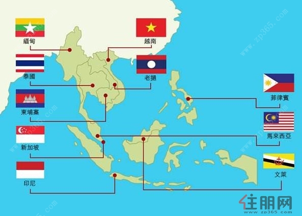 中国-东盟自贸区自建成以后,中国和东盟的贸易在世界贸易的图片