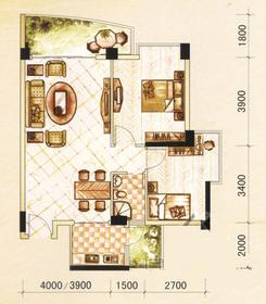 【两房】2室2厅1卫1厨2阳台