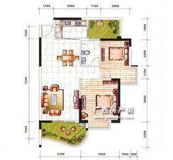 【休闲居1栋   】2室2厅1卫1厨2阳台