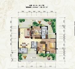 【2#楼一层】3室2厅2卫1厨2阳台