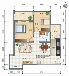 浪漫满屋户型
