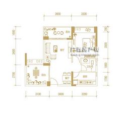 【随享空间 1+1房户型】1室1厅1卫1厨2阳台