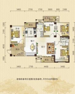 【隆源国际公馆2#楼一单元】2室2厅2卫1厨2阳台