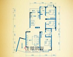 【H户型】3室2厅2卫1厨2阳台