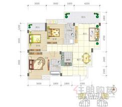 【D户型】3室2厅2卫1厨2阳台