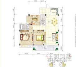 【B户型】3室2厅2卫1厨1阳台