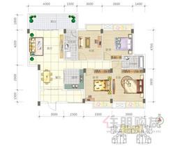 【A户型】4室2厅2卫1厨1阳台