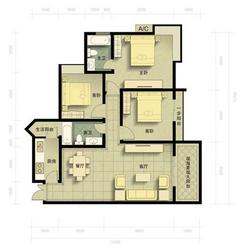 【1号楼-B户型】3室2厅