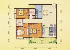 【D户型】3室2厅2卫1厨1阳台