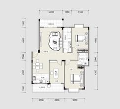 【C型宽景洋房】3室2厅2卫1厨2阳台