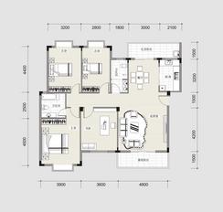 【E型宽景洋房】4室2厅2卫1厨2阳台