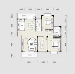 【F型宽景洋房】3室2厅2卫1厨2阳台