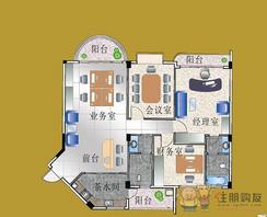 【财富广场钻石商务楼】3室2厅2卫1厨3阳台