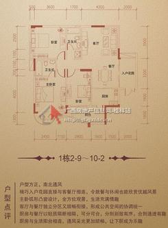 【1栋2-9户型】3室2厅2卫1厨2阳台