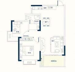 【A14栋-B户型】2室2厅1卫