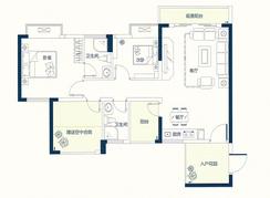 【B2栋-B户型】2室2厅2卫