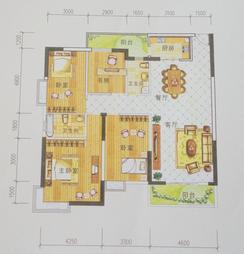 【碧海花园A户型】4室2厅2卫