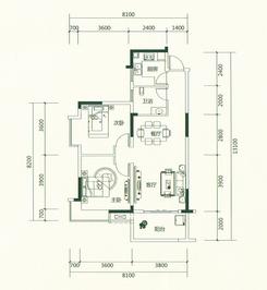 【A2】2室2厅1卫
