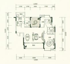 【C2】2室2厅2卫