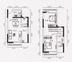 【B1】2室2厅2卫