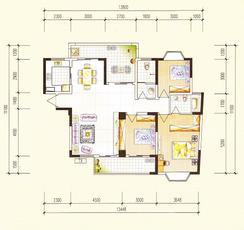 【D1-2】3室2厅2卫1厨