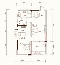 【C2】2室2厅1卫