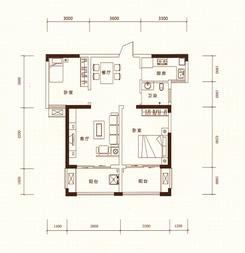 【C4】2室2厅1卫