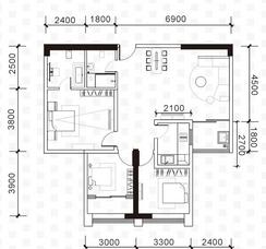 【三房两厅两卫】3室2厅2卫1厨2阳台