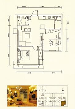 【诗怀田园】2室1厅1卫