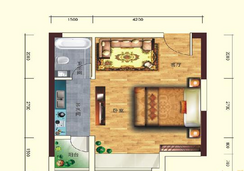 【一室一厅】1室1厅1卫1厨1阳台