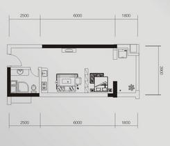 【f1】1室1厅1卫