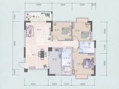 【华隆·绿色花园B户型】3室2厅2卫