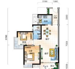 【新D户型】2室2厅1卫