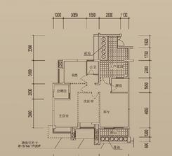 【A9标准层5-22层 2室2厅1卫】2室2厅1卫