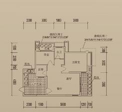 【A11标准层 2室2厅1卫】2室2厅1卫