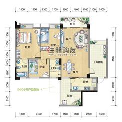 【蓝波湾四期户型图】3室2厅2卫1厨2阳台