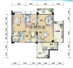 【蓝波湾四期户型图】4室2厅3卫1厨2阳台